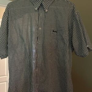 Men's Black and White Checkered Shir VINTAGE BEN SHERMAN